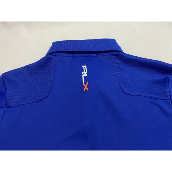 RLX Ralph Lauren Polo Shirt Small Blue Green Accents Performance Golf Activewear - Picture 10 of 10